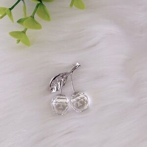 Swarovski Crystal‎ Double Cherry Brooch